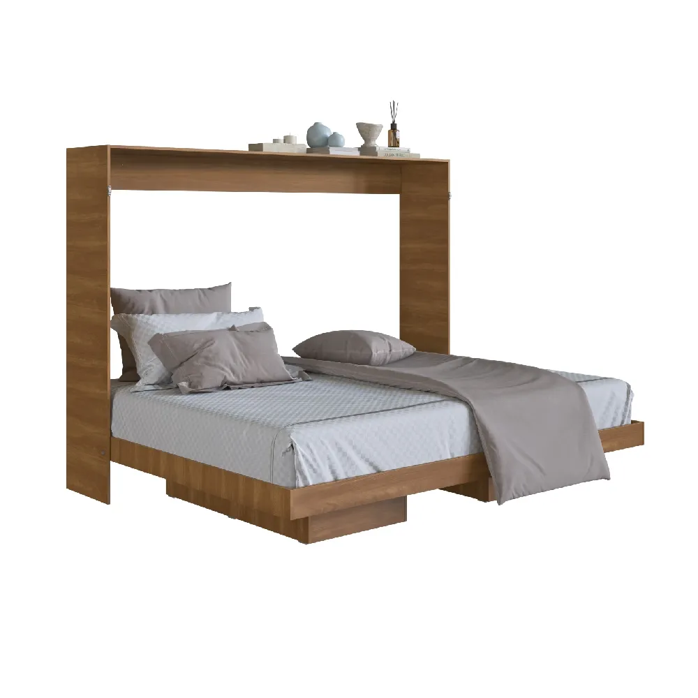 Cama Articulável Art In Móveis Horizontal Casal CH140 Nogal SE