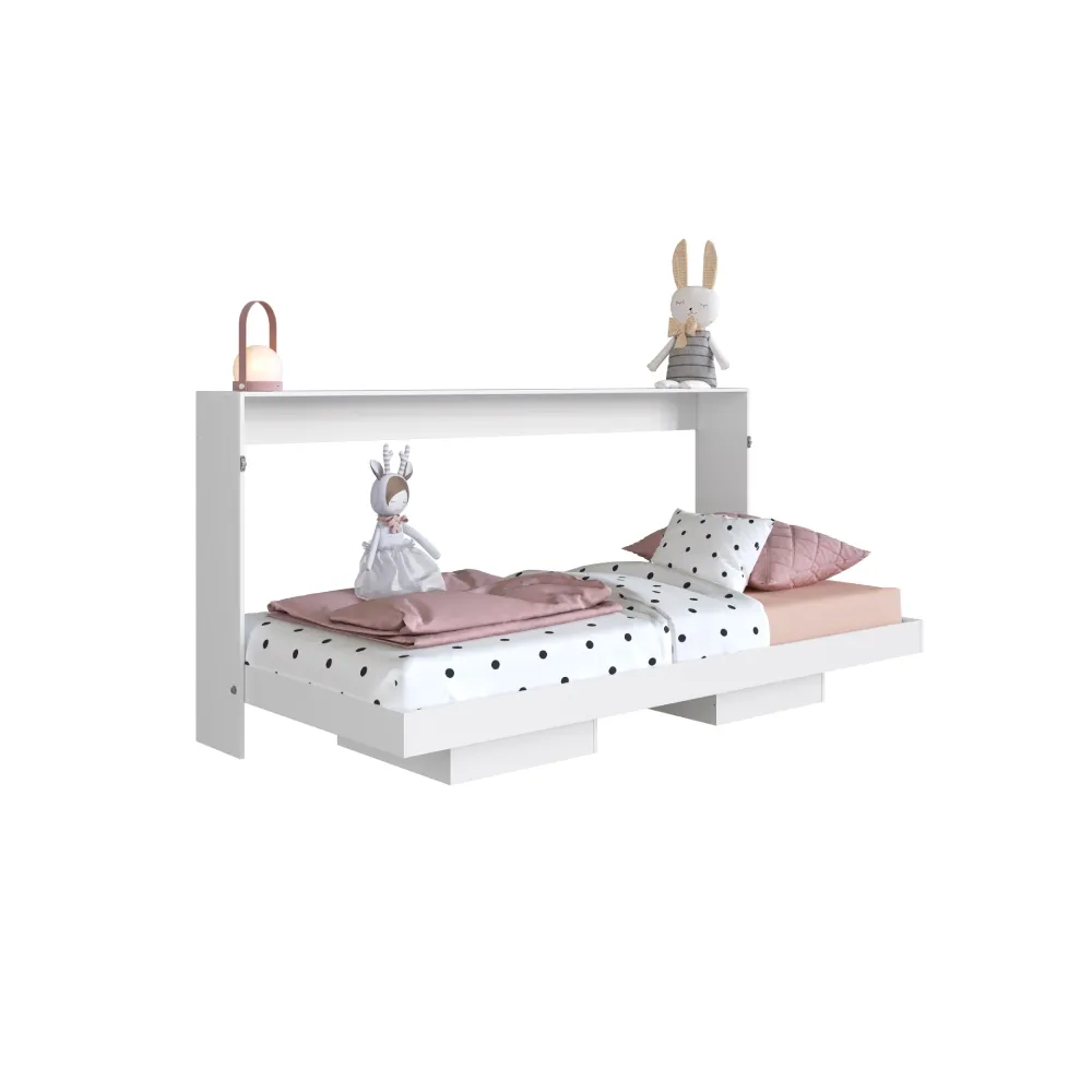 Cama Articulável Art In Móveis Horizontal Solteiro 90 Dallas Branco CH090 Branco SE