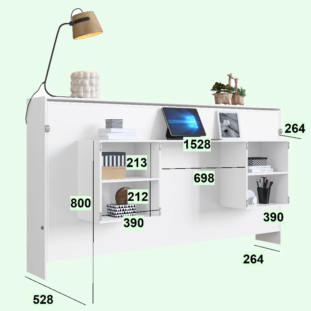 Cama Articulável Art In Móveis Horizontal Solteiro CE090 Branco SE