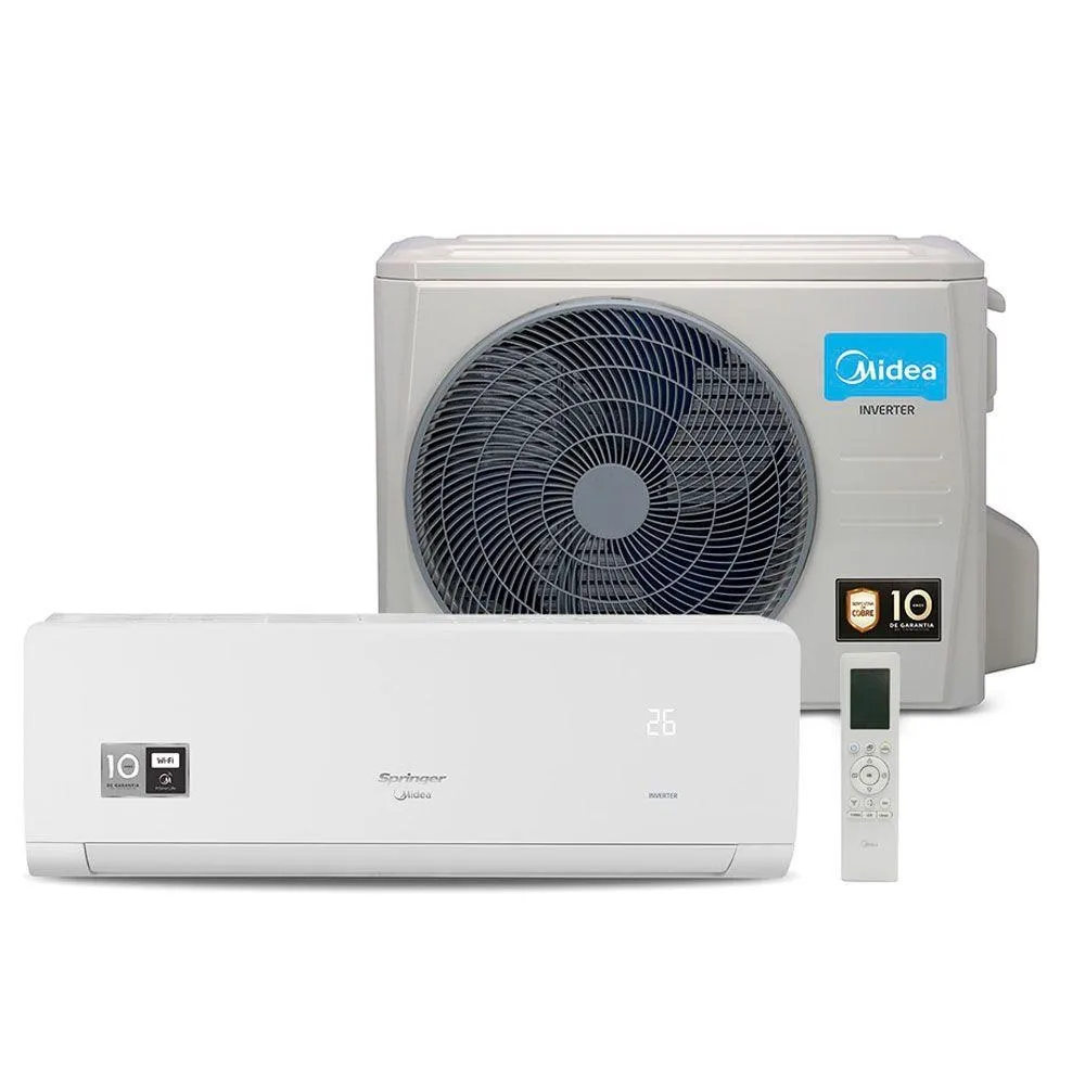 Ar Condicionado Split Inverter Springer Midea Xtreme Save Connect 12000 BTUS Quente/Frio 220V 38AGVQC12M5