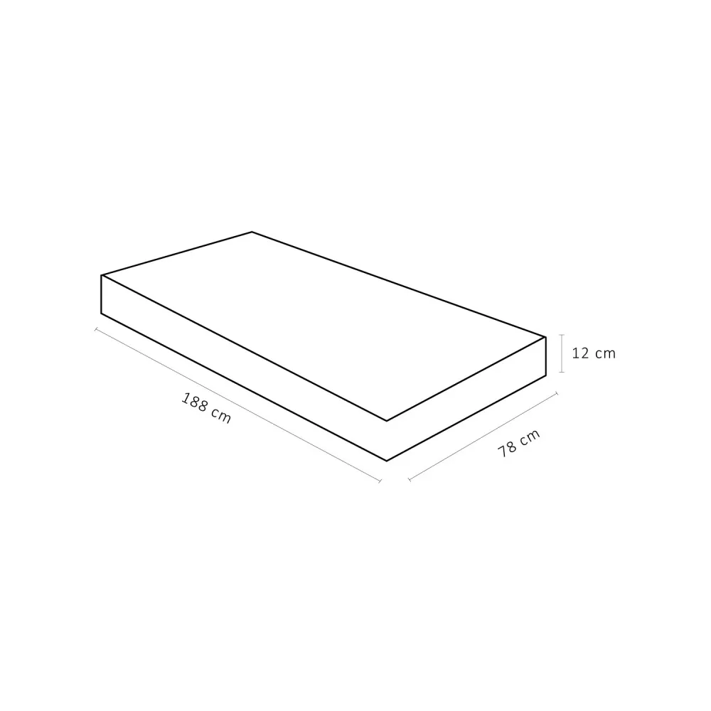 Colchão Solteiro Light D23 Ortobom Bege 78x188x12CM