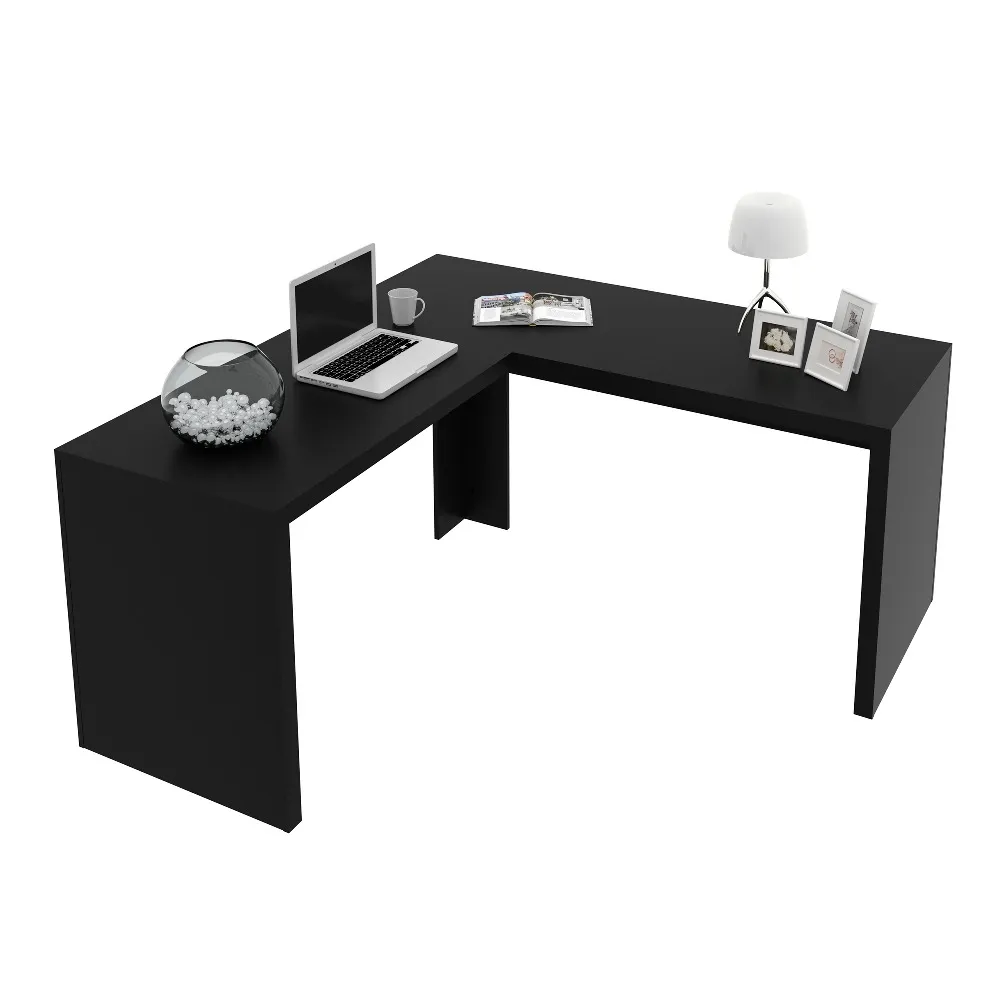 Mesa para Escritório Angular Tecno Mobili ME4116.0007 Preto SE