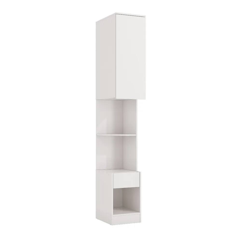 Mesa de Cabeceira Kappesberg Adapt N554 1 Porta e 1 Gaveta Branco SE