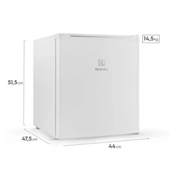 Frigobar 1 Porta 47L Cycle Defrost Electrolux Efficient EM50 Branco