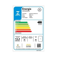Frigobar 1 Porta 90L Cycle Defrost Electrolux Efficient EM90B Preto