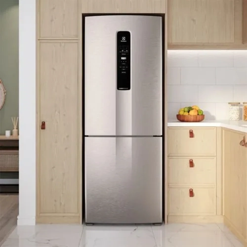 Geladeira 2 Portas Frost Free Inverter 490L Electrolux IB7S Inox