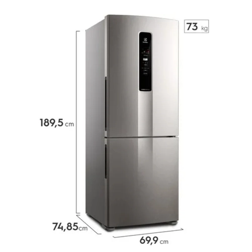 le7elsページ Geladeira 2 Portas Frost Free Inverter 490L Electrolux IB7S Inox