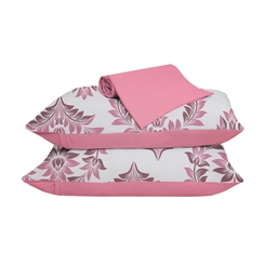 Jogo de Lençol Queen Size 3 Peças Edromania Lamour Rosa