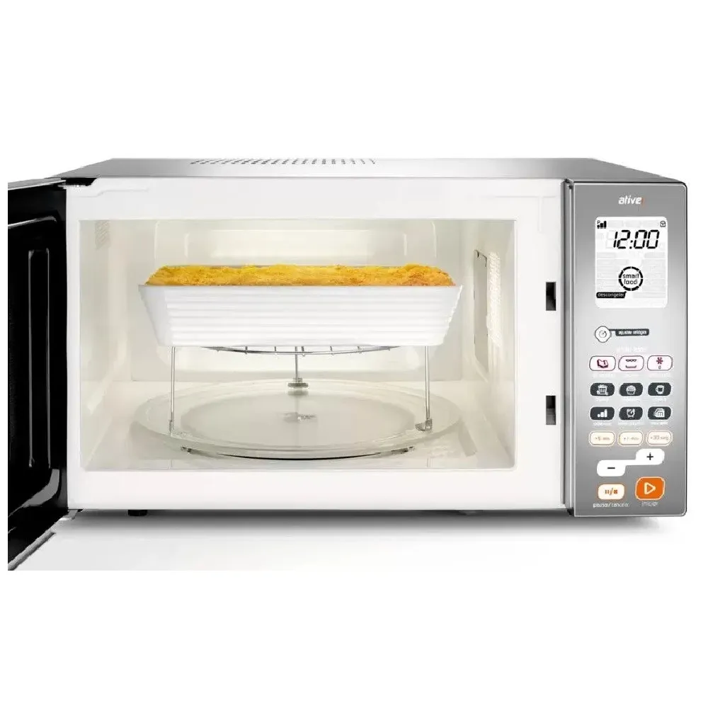 Micro-Ondas Brastemp 38L com Porta Espelhada BMJ38ARBNA Inox