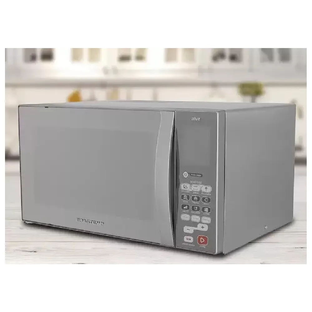 Micro-Ondas Brastemp 38L com Porta Espelhada BMJ38ARBNA Inox