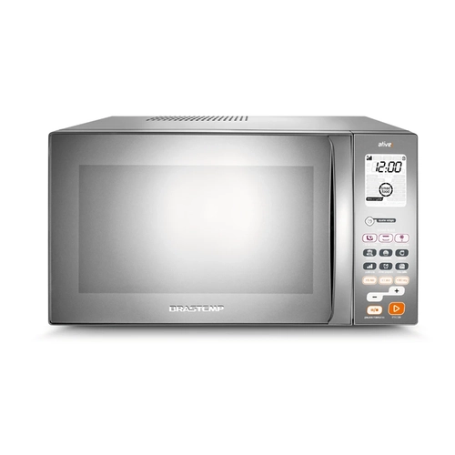 Micro-Ondas Brastemp 38L com Porta Espelhada BMJ38ARBNA Inox