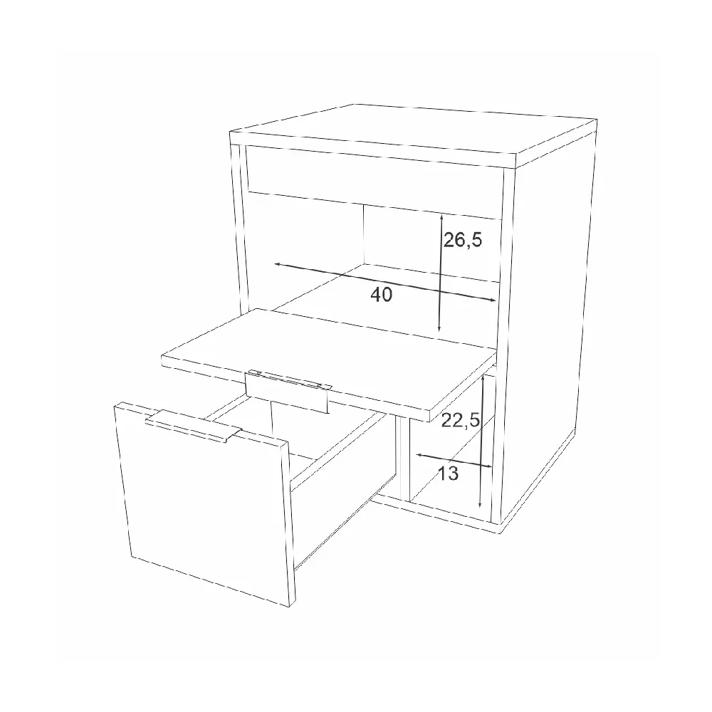 Conjunto de Banheiro Estilare Sem Cuba CNJ3069-CICM 3 Portas Cinza/Carvalho/Mel SE