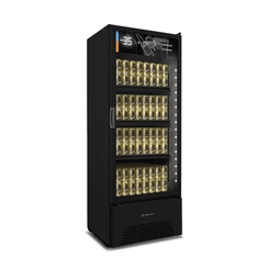 Cervejeira Expositor 1 Porta de Vidro 576L Metalfrio All Black Preto