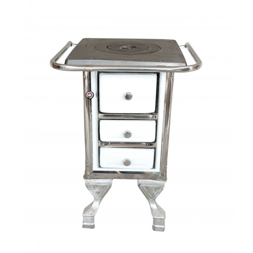 Fogão a Lenha Nº 0 Pequeno Sem Forno Maestro Minuano 00400 Branco Fogão a Lenha Nº 0 Pequeno Sem Forno Maestro Minuano 00400 Branco