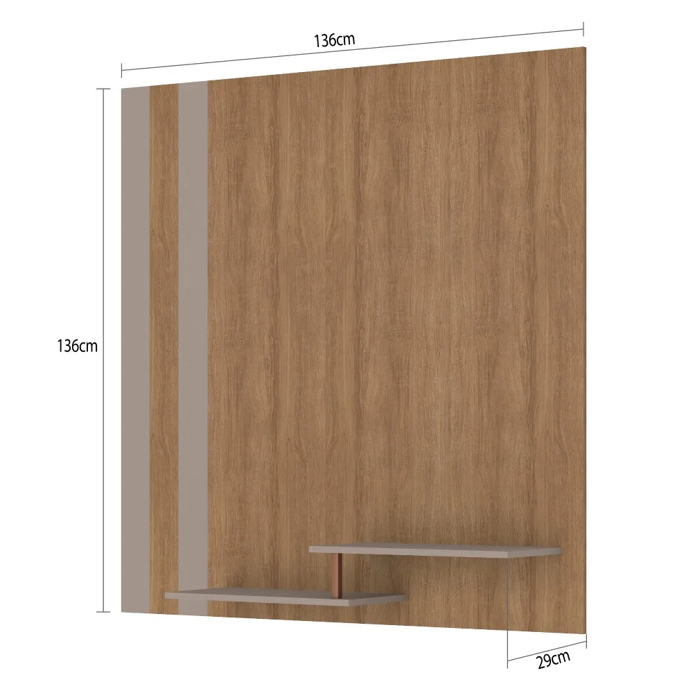 Painel para TV até 60" Fellicci Ken P136 Fendi/Mel SE