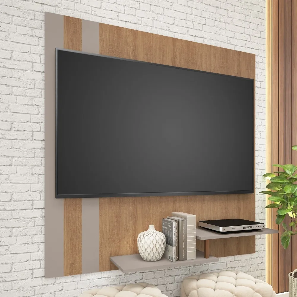 Painel para TV até 60" Fellicci Ken P136 Fendi/Mel SE