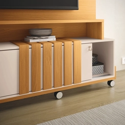 Home para TV até 65" HB Móveis Bold Cinamomo/Off White