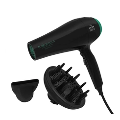 Secador de Cabelo 2.100W 2 Temperaturas Gama Babosa 2810 Preto