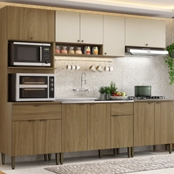 Balcão 120cm THB 3 Portas Magnólia CM190 Naturale