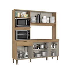 Cozinha Compacta THB Flórida 7 Portas e 1 Gaveta KCF100 Capuccino/Menta