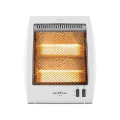 Aquecedor Elétrico Halógeno 800W 2 Potências Britânia AB800B Branco