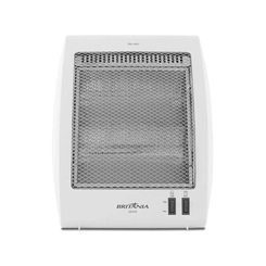 Aquecedor Elétrico Halógeno 800W 2 Potências Britânia AB800B Branco