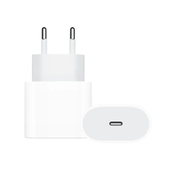 Carregador Adaptador Fonte iPhone USB-C 20W Apple MUVU3BZ/A Branco