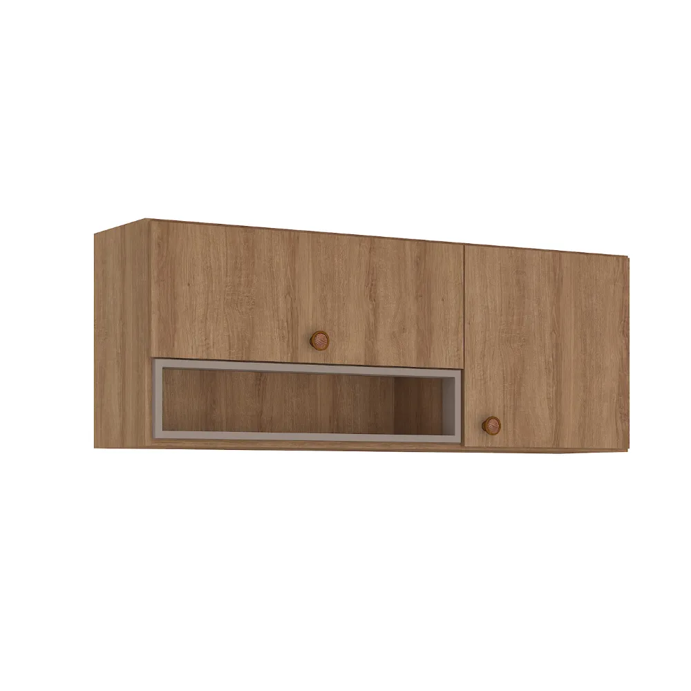 Aéreo 120CM Fellicci Marti 2 Portas 1801-ML/FE Mel/Fendi