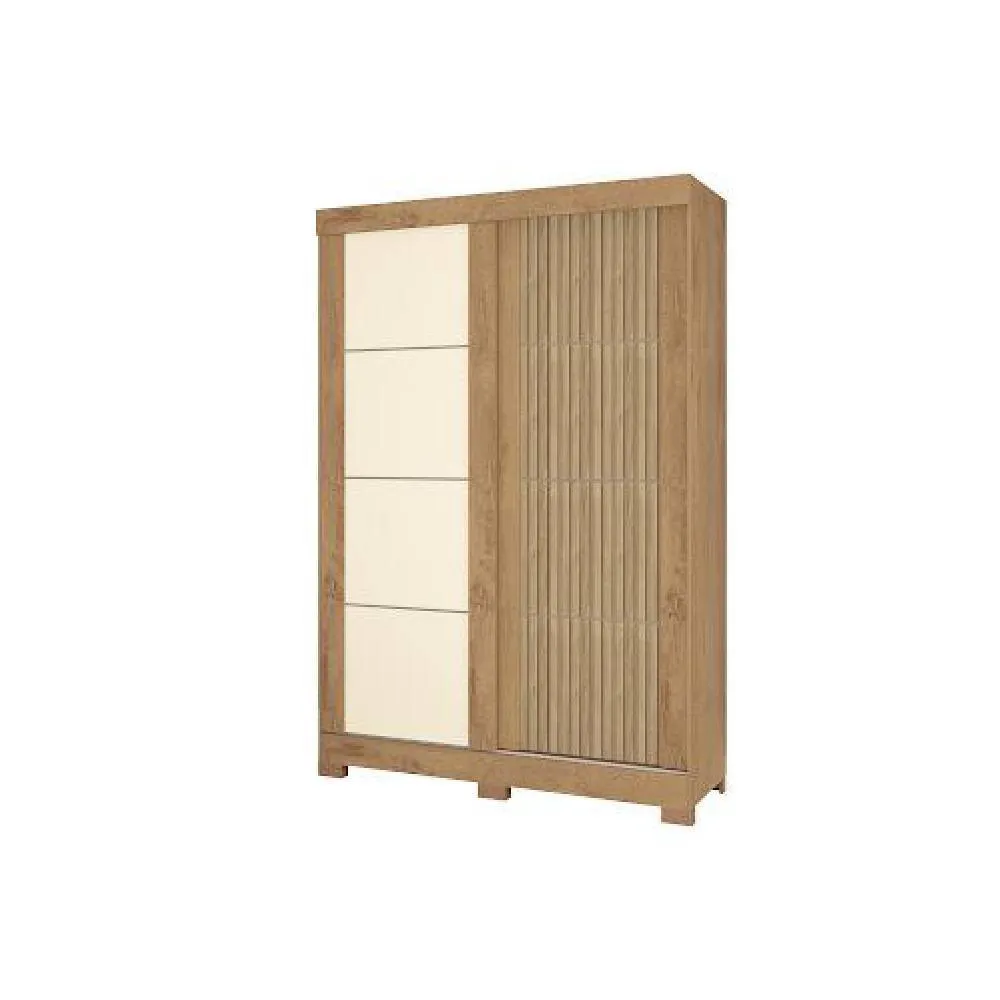 Guarda-Roupa 2 Portas Atualle Turim 2190R-515 Canelato 3D/ Natura Off Whit