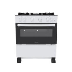 Fogão 5 Bocas Mesa de Vidro Venax Bivolt Branco