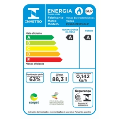Fogão 5 Bocas Mesa de Vidro Venax Bivolt Branco