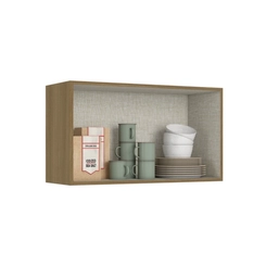 Aéreo 80cm THB Magnólia 1 Porta Basculante CM142 Naturalle/Off White