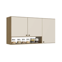 Aéreo 120cm THB Magnólia 3 Portas CM622 Naturale/Off White