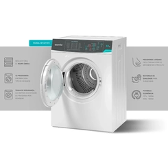 Secadora de Roupas 12kg Abertura Frontal Wanke Confort SWSA120P Branco