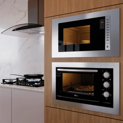 Micro-Ondas de Embutir 25L Fischer Fit Line 34900 Prata