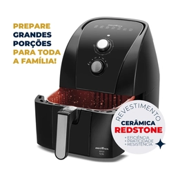 Fritadeira Elétrica Sem Óleo AirFryer 5,5L 1.500W Britânia BFR50 Preta