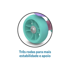 Patinete Infantil 3 Rodinhas Bandeirante Meu 1º Patinete 1563 Rosa
