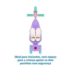 Patinete Infantil 3 Rodinhas Bandeirante Meu 1º Patinete 1563 Rosa