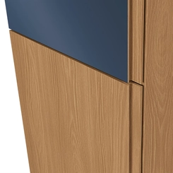 Paneleiro 50cm Kappesberg Ciela 5 Prateleiras R628 Canela/Azul Profundo