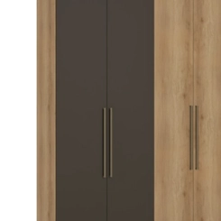 Guarda-Roupa 6 Portas THB Passione Ultra 5833 4 Gavetas Internas Capuccino/Cacau SE
