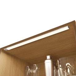 Cristaleira Kappesberg Ciela 4 Portas com Vidro R631 Canela/Azul Profundo