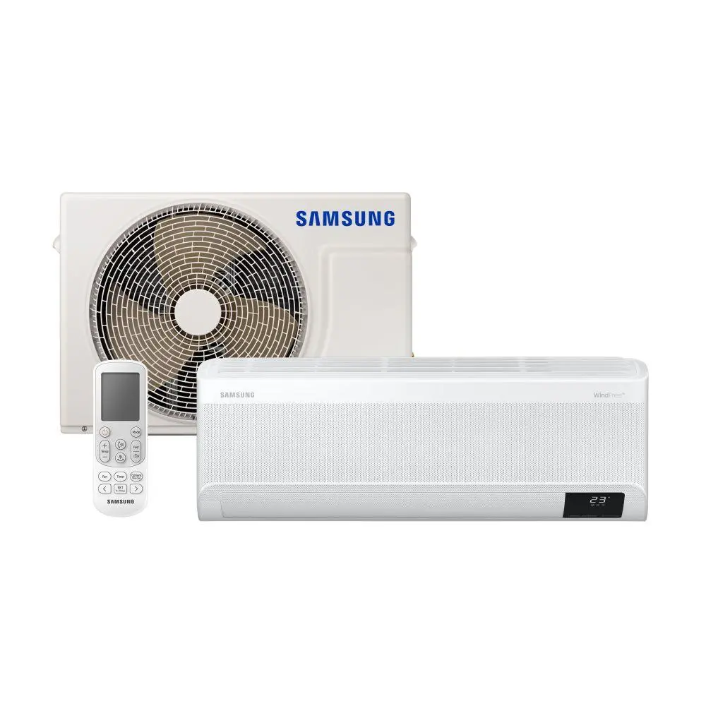 Ar-condicionado Split Inverter Samsung WindFree Connect Sem Vento 9.000 BTUS Frio 220V AR09CVFAMWKNAZ