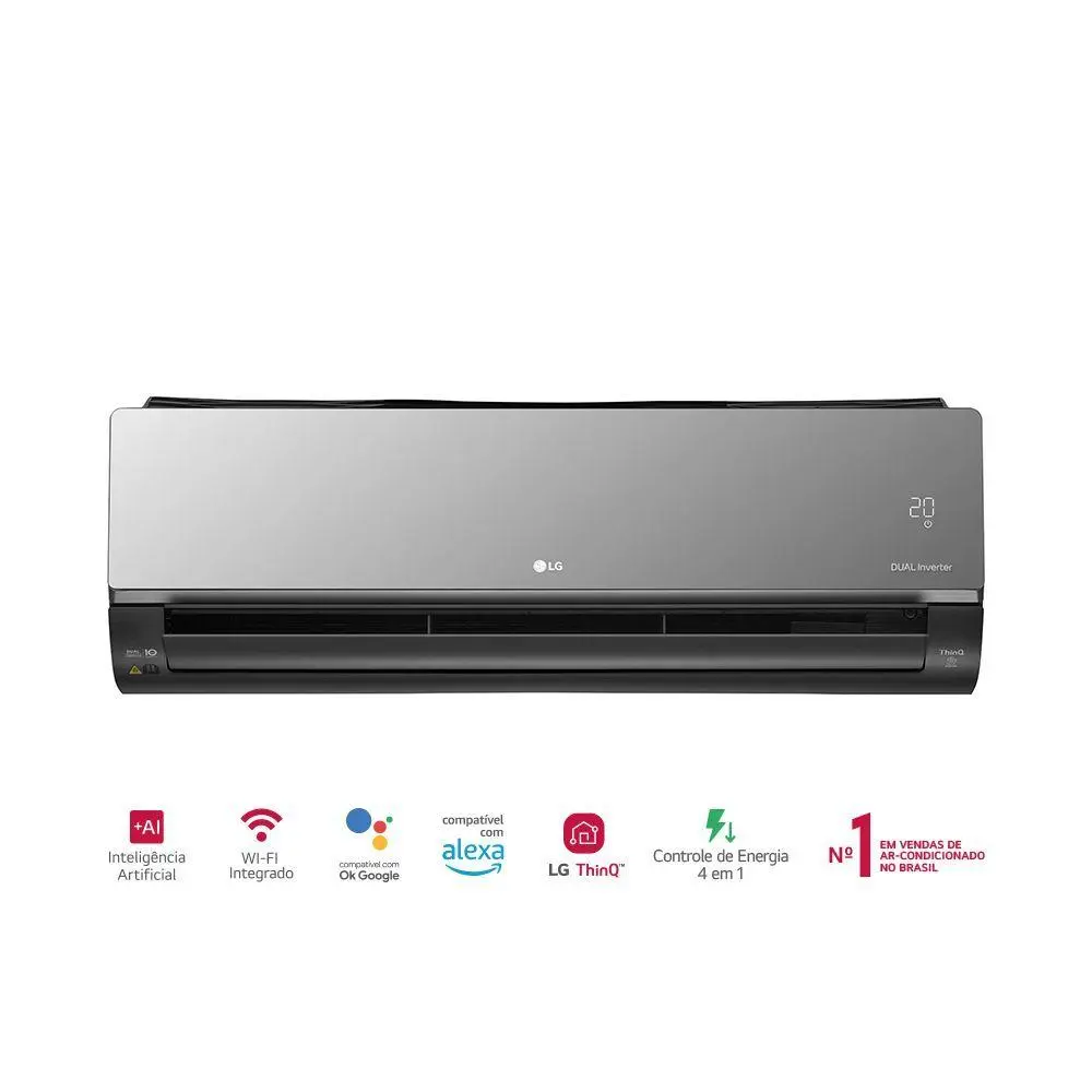 Ar Condicionado LG DUAL Inverter Voice Artcool 12.000 BTUS Frio 220V