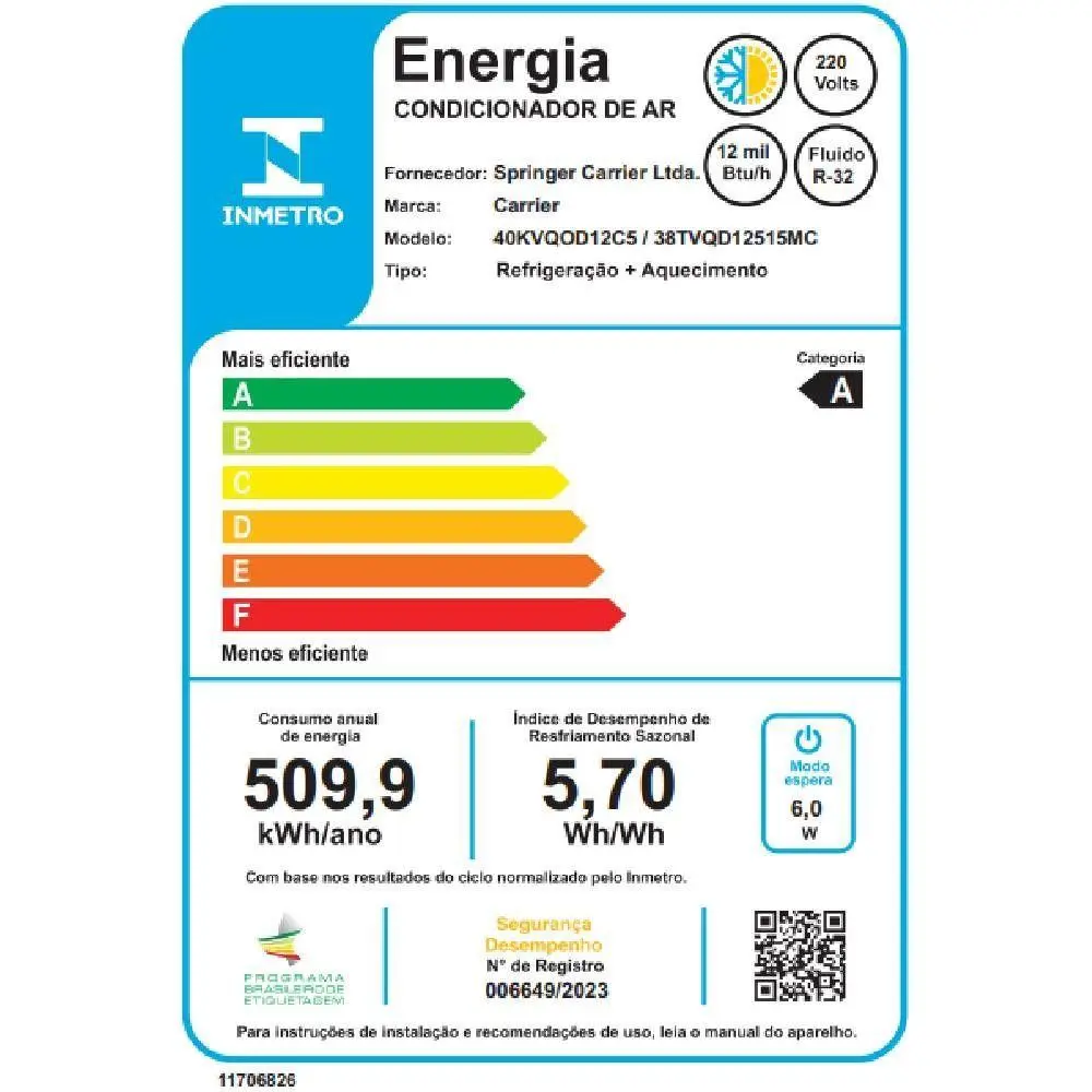 Ar Condicionado Split Cassete Carrier 1 Via 12000 BTUs Quente e Frio Inverter 220V Monofásico 38TVQD12515MC