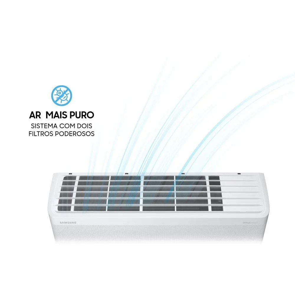 Ar Condicionado Split Inverter Samsung WindFree Connect 18000 BTUS Frio 220V AR18CVFAAWKNAZ