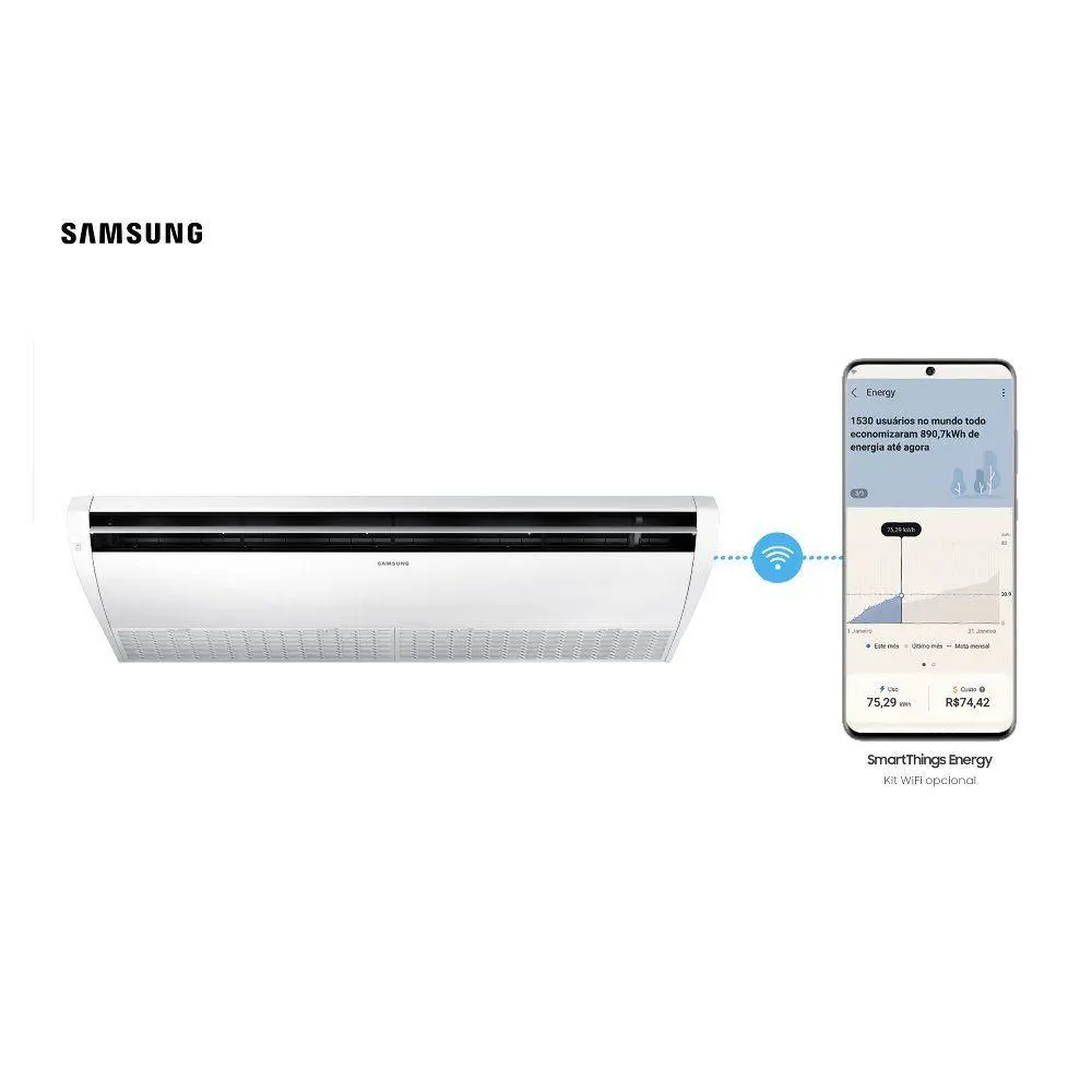 Ar Condicionado Split Piso Teto Samsung 47000 BTUS Quente e Frio Inverter 220V AC048DXADKG