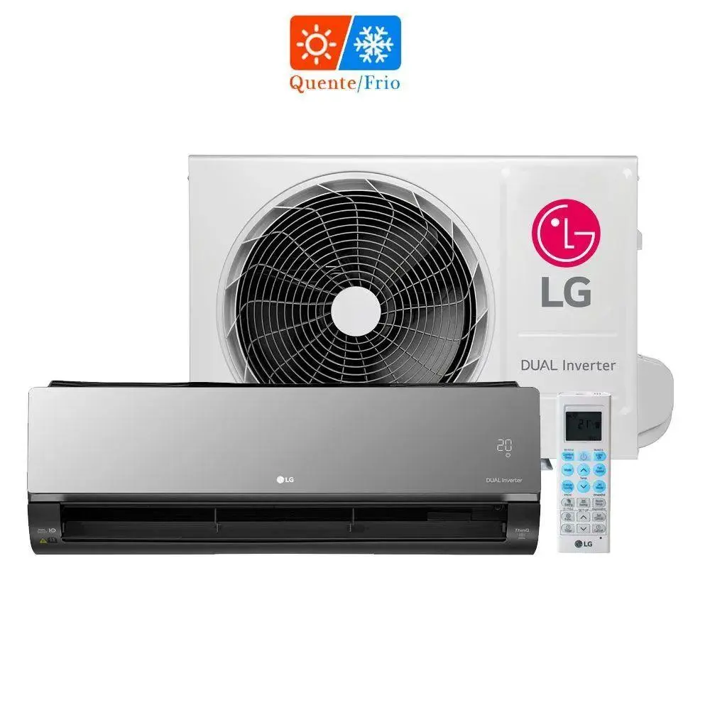 Ar Condicionado LG Dual Inverter ArtCool UVnano 18000 BTUs 220V Quente e Frio S4-W18KLRXC