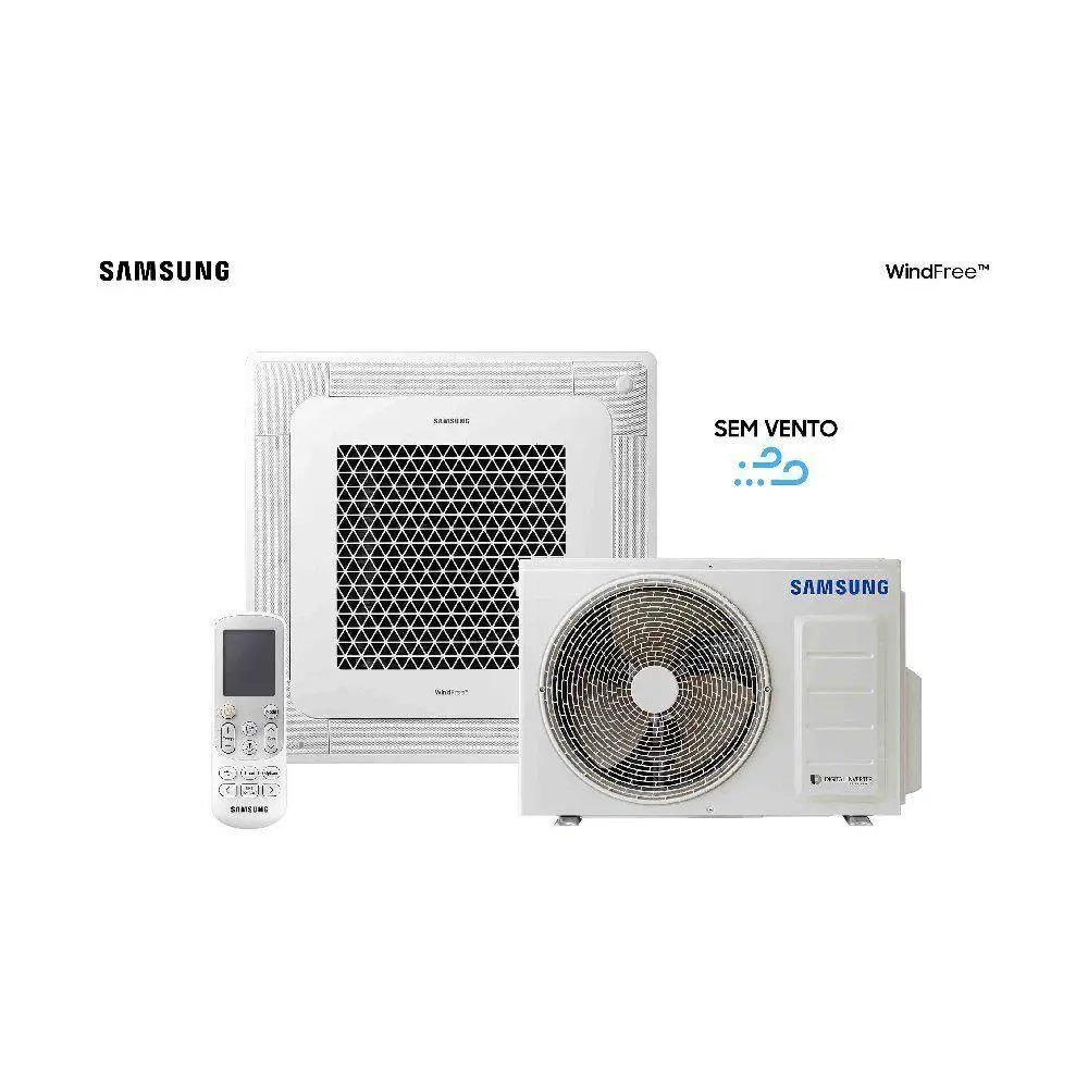 Ar Condicionado Cassete Inverter Samsung WindFree 18000 BTUS Quente/ Frio 220V