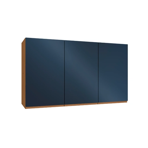 Aéreo 120cm Kappesberg Ciela 3 Portas R646 Canela/Azul Profundo
