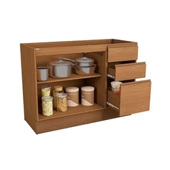 Balcão 120cm Kappesberg Ciela 2 Portas R626 Canela